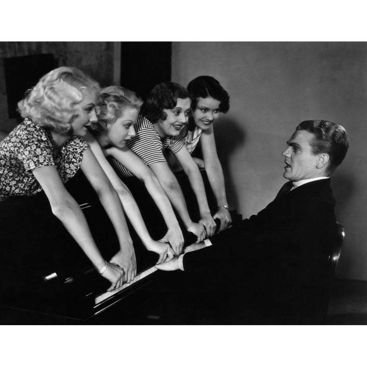 Footlight Parade James Cagney Getting His Fingers Slammed By Chorus Girls 1933 Photo Print Image 1