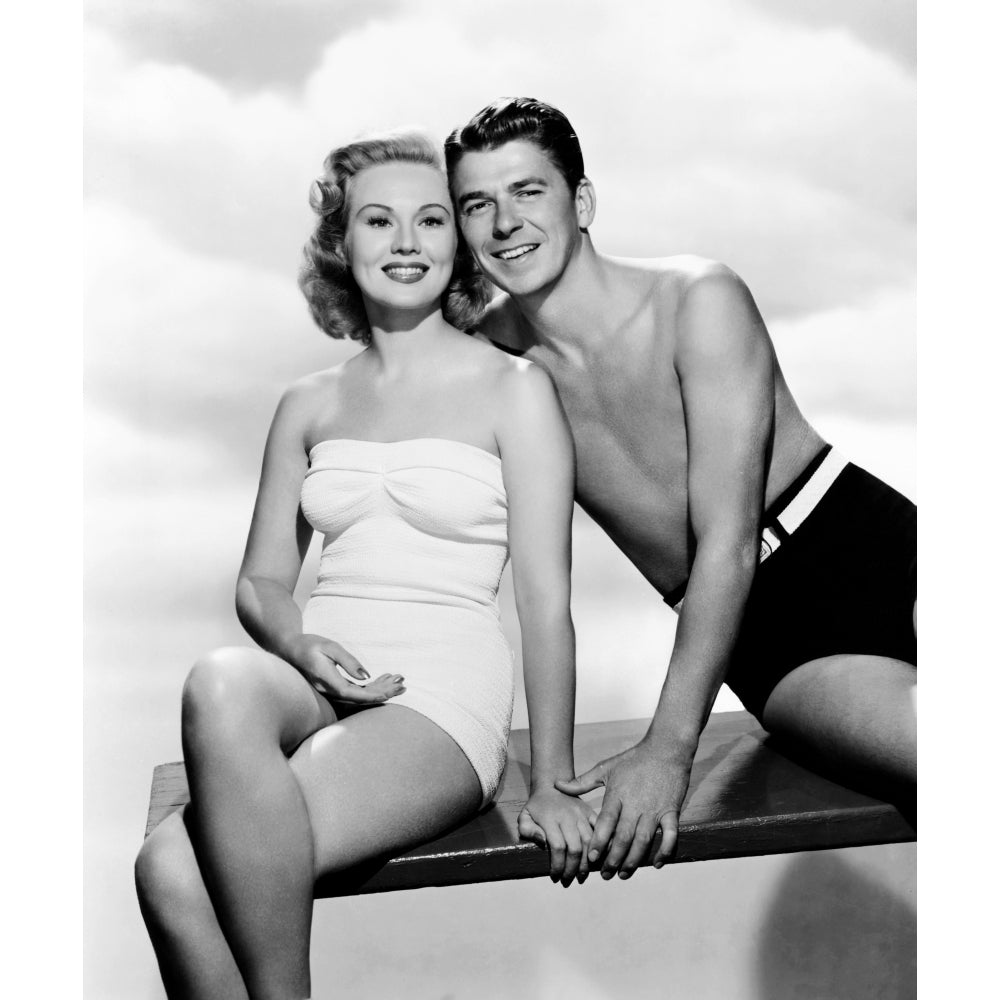 The Girl From Jones Beach From Left Virginia Mayo Ronald Reagan 1949 Photo Print Image 1