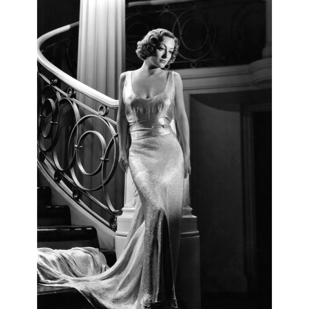 I Live My Life Joan Crawford Wearing Evening Gown Designed By Adrian 1935 Photo Print Image 2