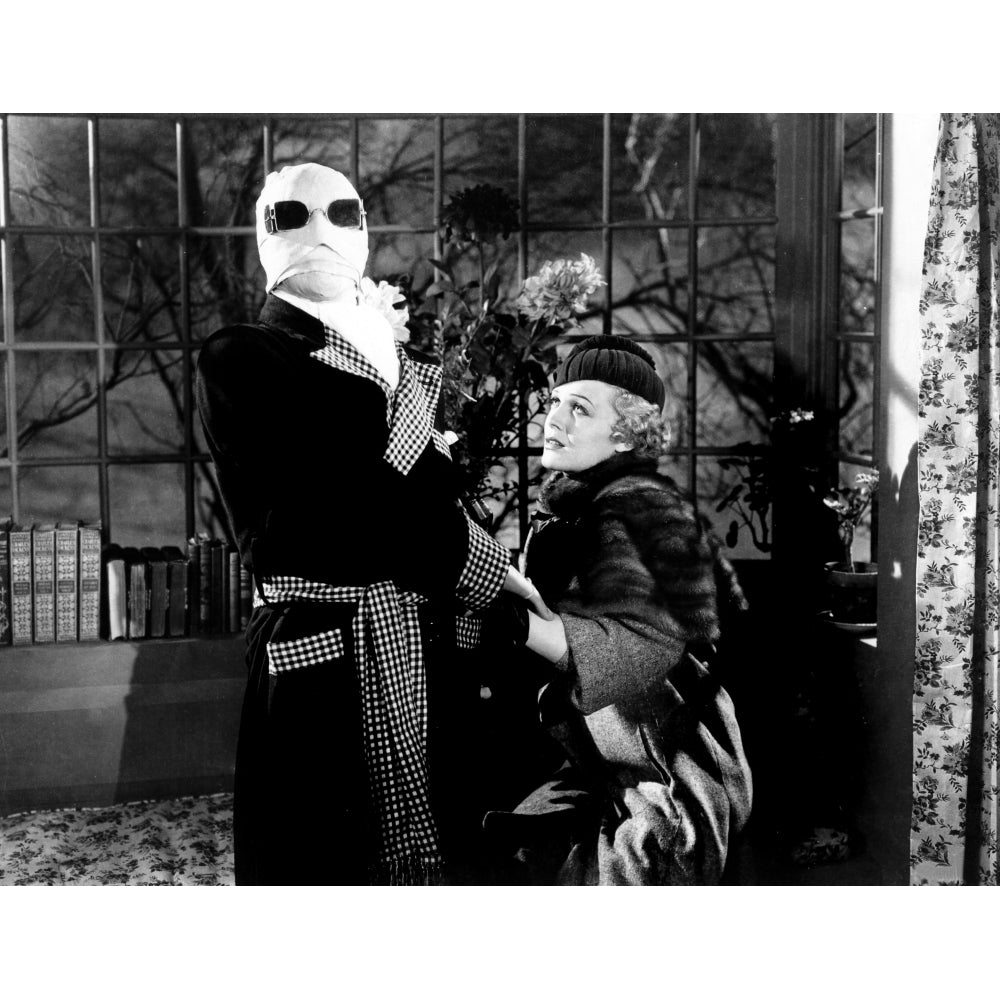 The Invisible Man Claude Rains Gloria Stuart 1933 Photo Print Image 1