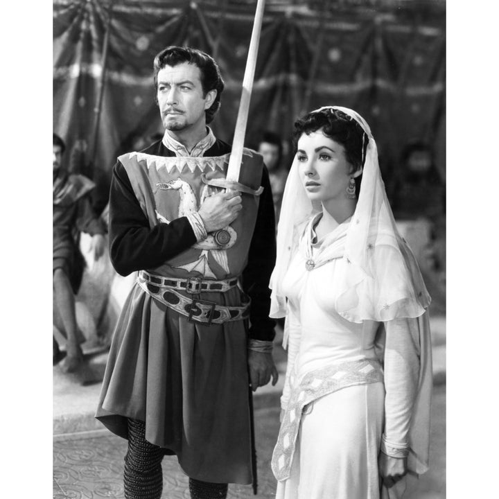 Ivanhoe Robert Taylor Elizabeth Taylor 1952 Photo Print Image 2