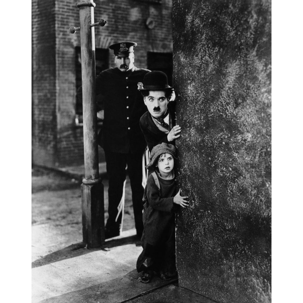 The Kid Tom Wilson Charles Chaplin Jackie Coogan 1921 Photo Print Image 2