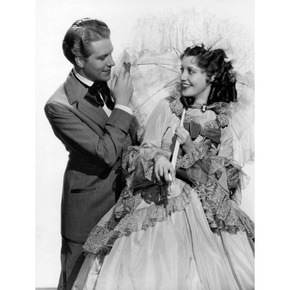 Maytime From Left: Nelson Eddy Jeanette Macdonald 1937 Photo Print Image 1