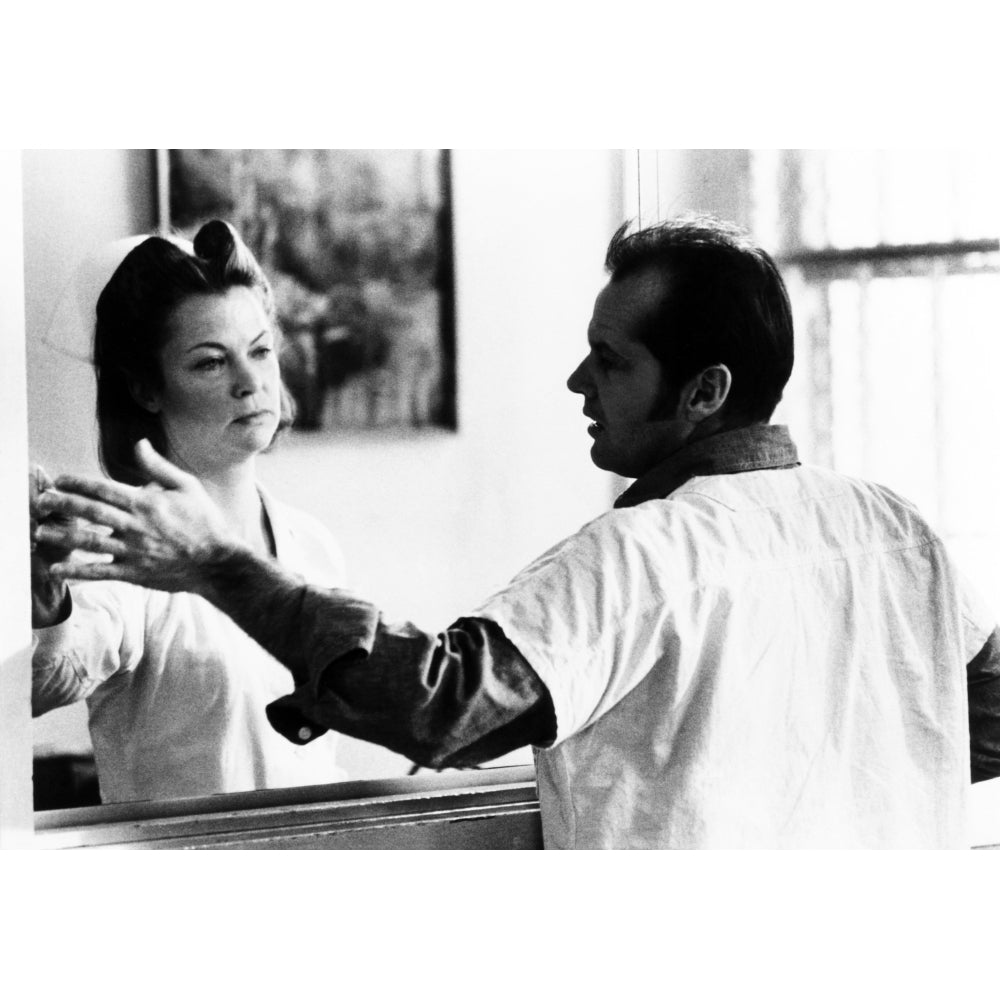 One Flew Over The CuckooS Nest Louise Fletcher Jack Nicholson 1975 Photo Print Image 2