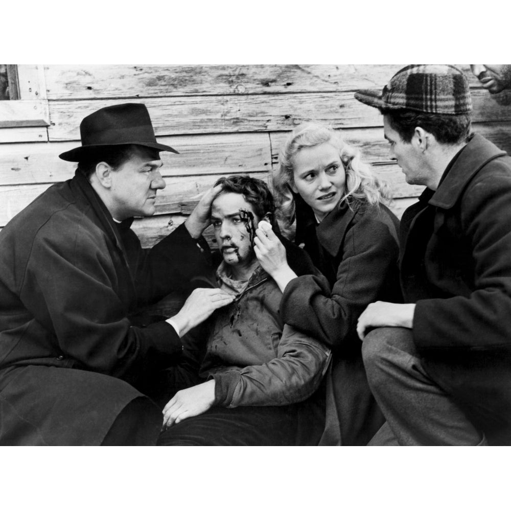 On The Waterfront Karl Malden Marlon Brando Eva Marie Saint 1954 Photo Print Image 2