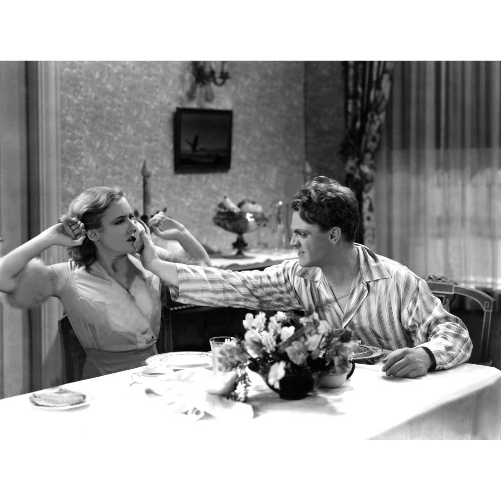 The Public Enemy Mae Clarke James Cagney 1931 Domestic Fight With Grapefruit Photo Print Image 1