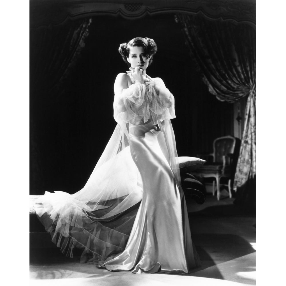 Riptide Norma Shearer In A Negligee By Adrian 1934 Photo Print Image 1