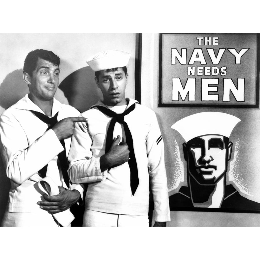 Sailor Beware From Left Dean Martin Jerry Lewis 1952 Movie Poster Masterprint Image 1