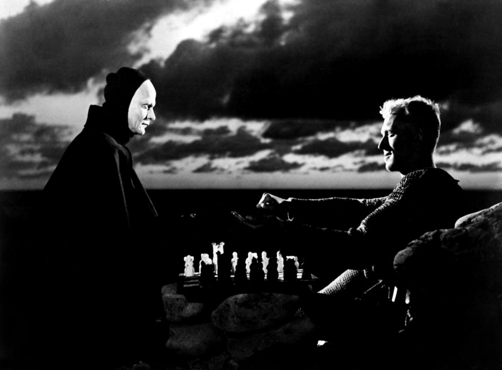 The Seventh Seal Bengt Ekerot Max Von Sydow 1957 Photo Print Image 1