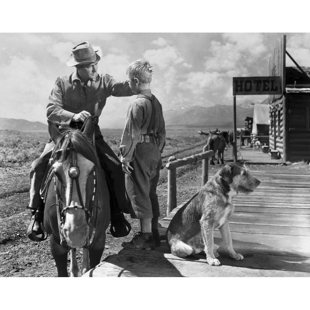 Shane Alan Ladd Brandon De Wilde 1953 Photo Print Image 1