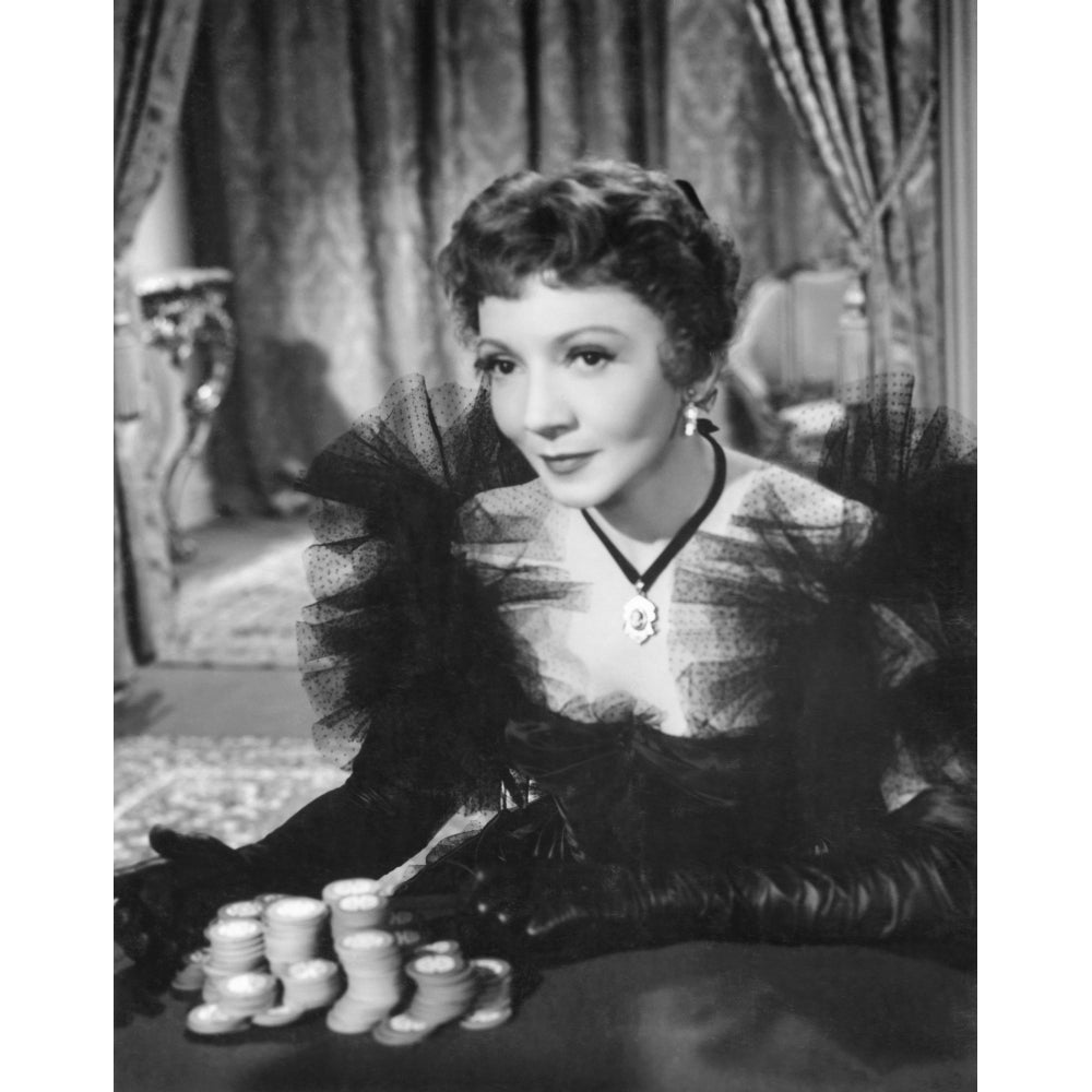 Texas Lady Claudette Colbert 1955 Photo Print Image 1