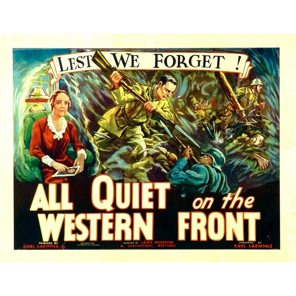 All Quiet On The Western Front Poster Art 1930. Movie Poster Masterprint Image 1