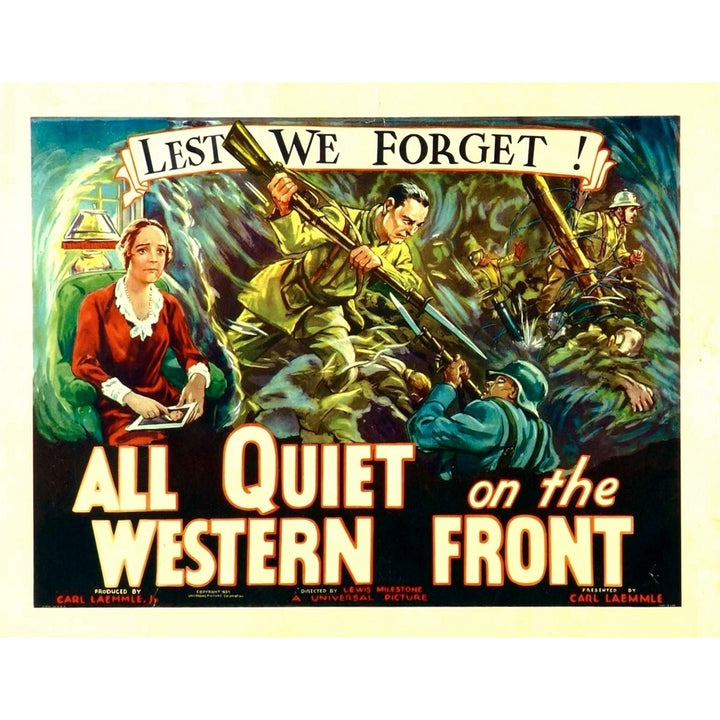 All Quiet On The Western Front Poster Art 1930. Movie Poster Masterprint Image 2