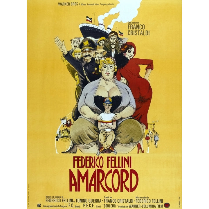 Amarcord French Poster 1973 Movie Poster Masterprint Image 1