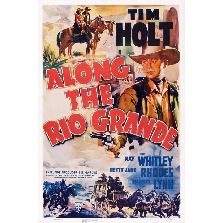 Along The Rio Grande Tim Holt On Poster Art 1941. Movie Poster Masterprint Image 2