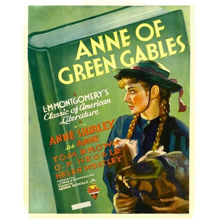 Anne Of Green Gables Anne Shirley On Window Card 1934 Movie Poster Masterprint Image 1