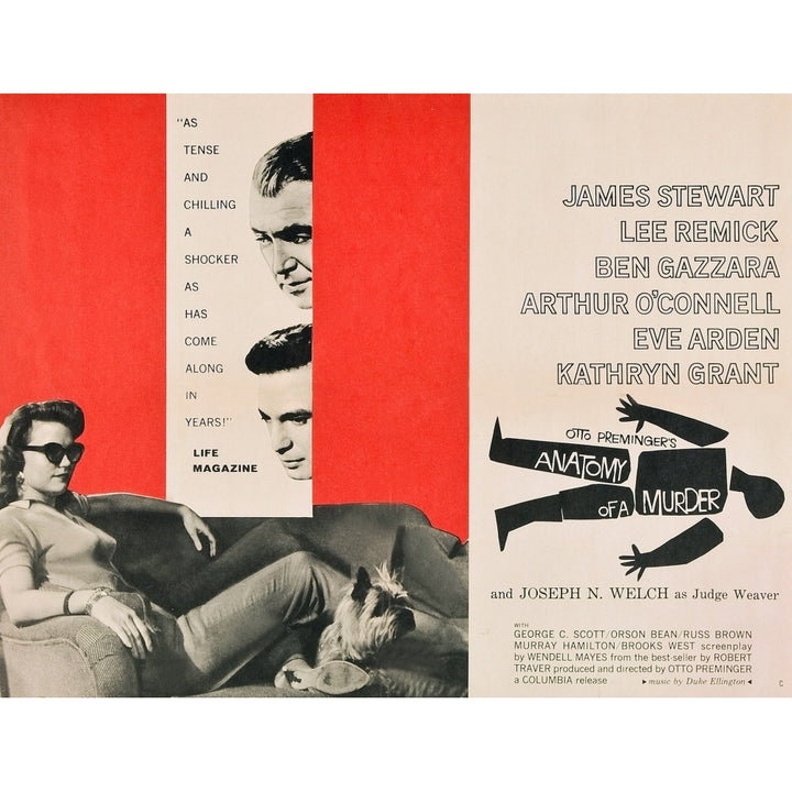 Anatomy Of A Murder From Left Lee Remick James Stewart Ben Gazzara 1959 Movie Poster Masterprint Image 1