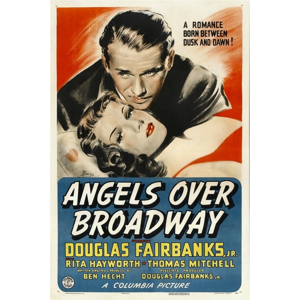 Angels Over Broadway From Top: Douglas Fairbanks Jr. Rita Hayworth 1940 Movie Poster Masterprint Image 1