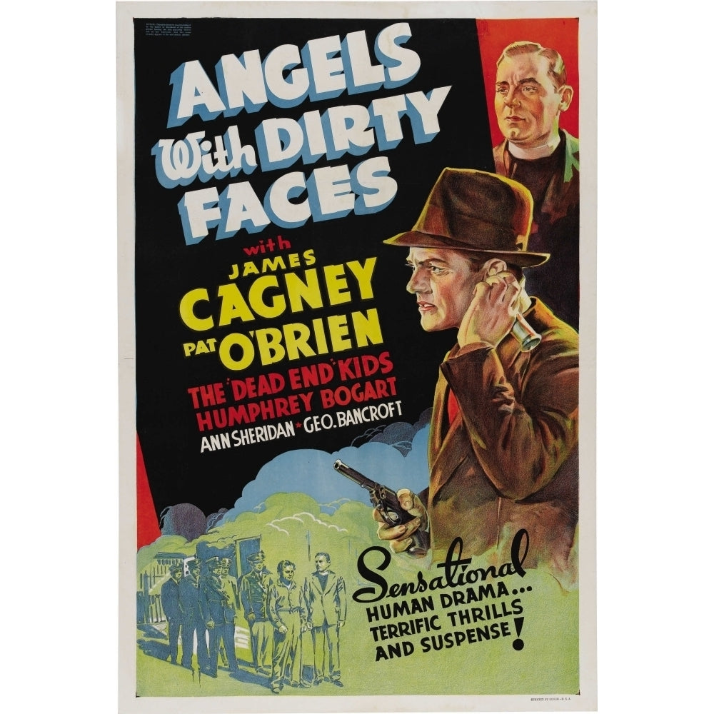 Angels With Dirty Faces Right: James Cagney Upper Right: Pat OBrien 1938. Movie Poster Masterprint Image 2