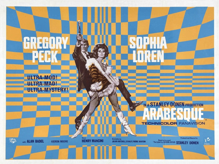 Arabesque Us Lobby Card From Left: Gregory Peck Sophia Loren 1966 Movie Poster Masterprint Image 1