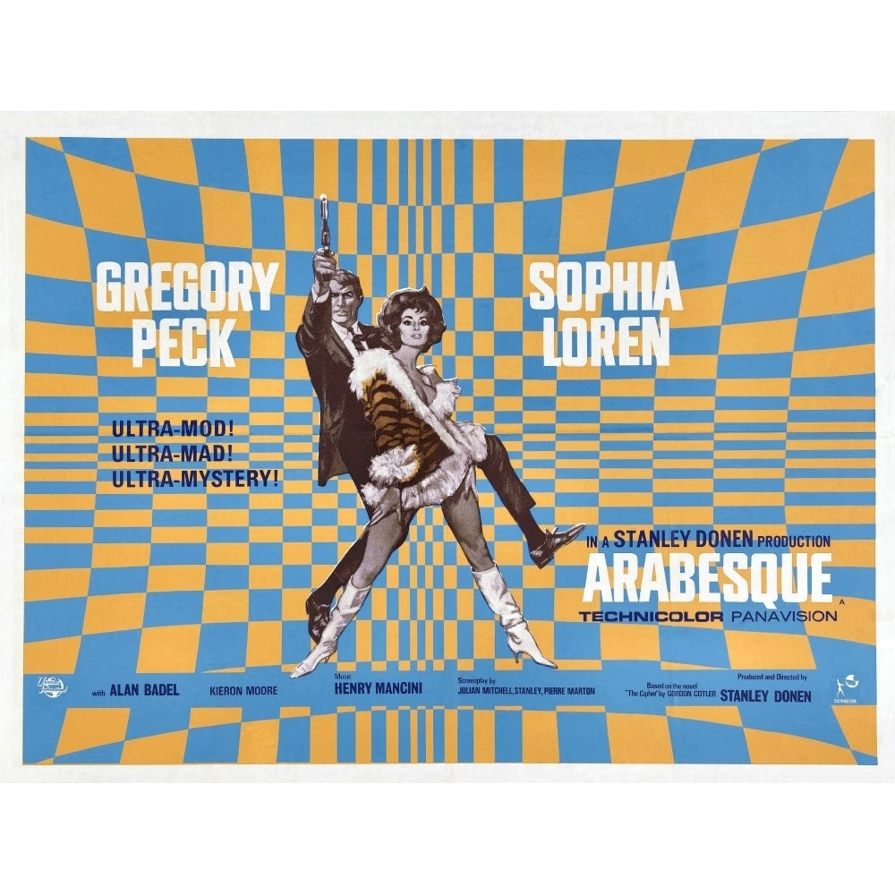 Arabesque Us Lobby Card From Left: Gregory Peck Sophia Loren 1966 Movie Poster Masterprint Image 2