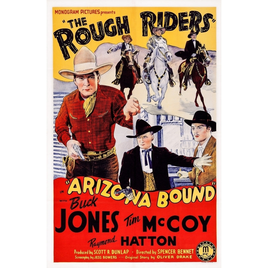 Arizona Bound L-R: Buck Jones Tim Mccoy Raymond Hatton 1941. Movie Poster Masterprint Image 1