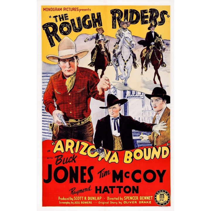 Arizona Bound L-R: Buck Jones Tim Mccoy Raymond Hatton 1941. Movie Poster Masterprint Image 2