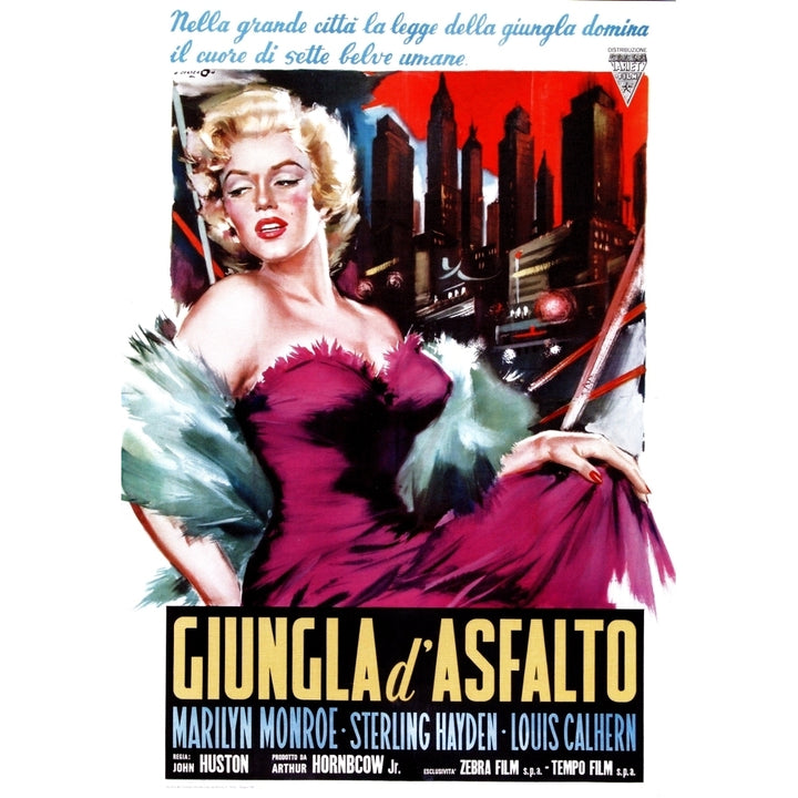 The Asphalt Jungle Italian Poster Marilyn Monroe 1950 Movie Poster Masterprint Image 2