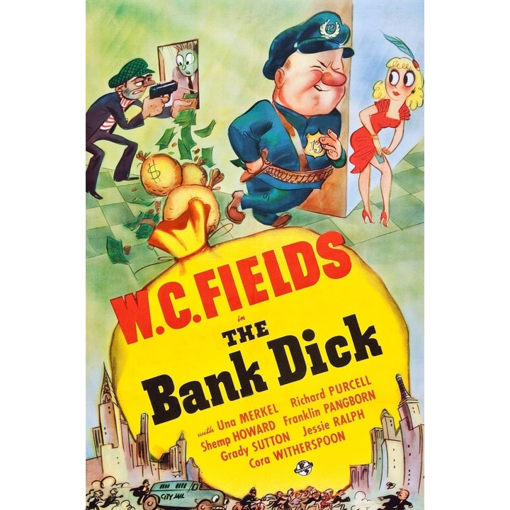 The Bank Dick Top Center: W.C. Fields 1940 Movie Poster Masterprint Image 2