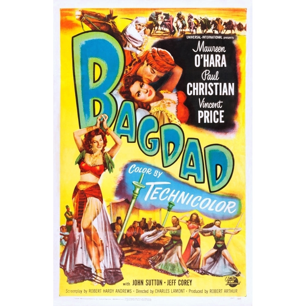 Bagdad Us Poster Maureen OHara Paul Christian 1949 Movie Poster Masterprint Image 2