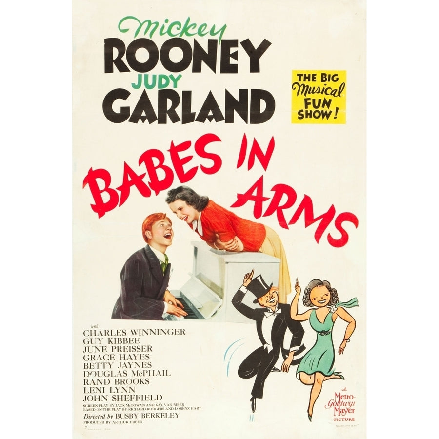 Babes In Arms Mickey Rooney Judy Garland 1939. Movie Poster Masterprint Image 1