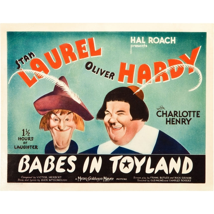 Babes In Toyland From Left Stan Laurel Oliver Hardy 1934 Movie Poster Masterprint Image 2