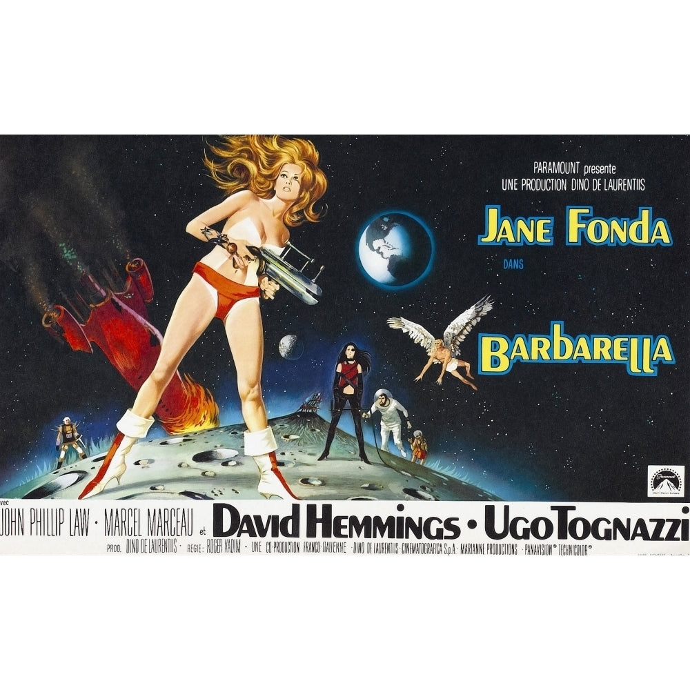 Barbarella Jane Fonda On Poster Art 1968 Movie Poster Masterprint Image 2