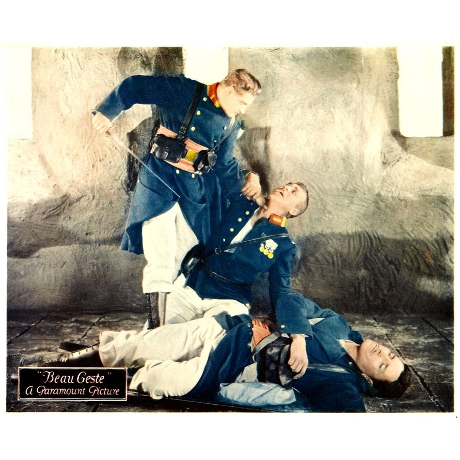 Beau Geste From Top: Ralph Forbes Victor Mclaglen Ronald Colman On Lobbycard 1926. Movie Poster Masterprint Image 1