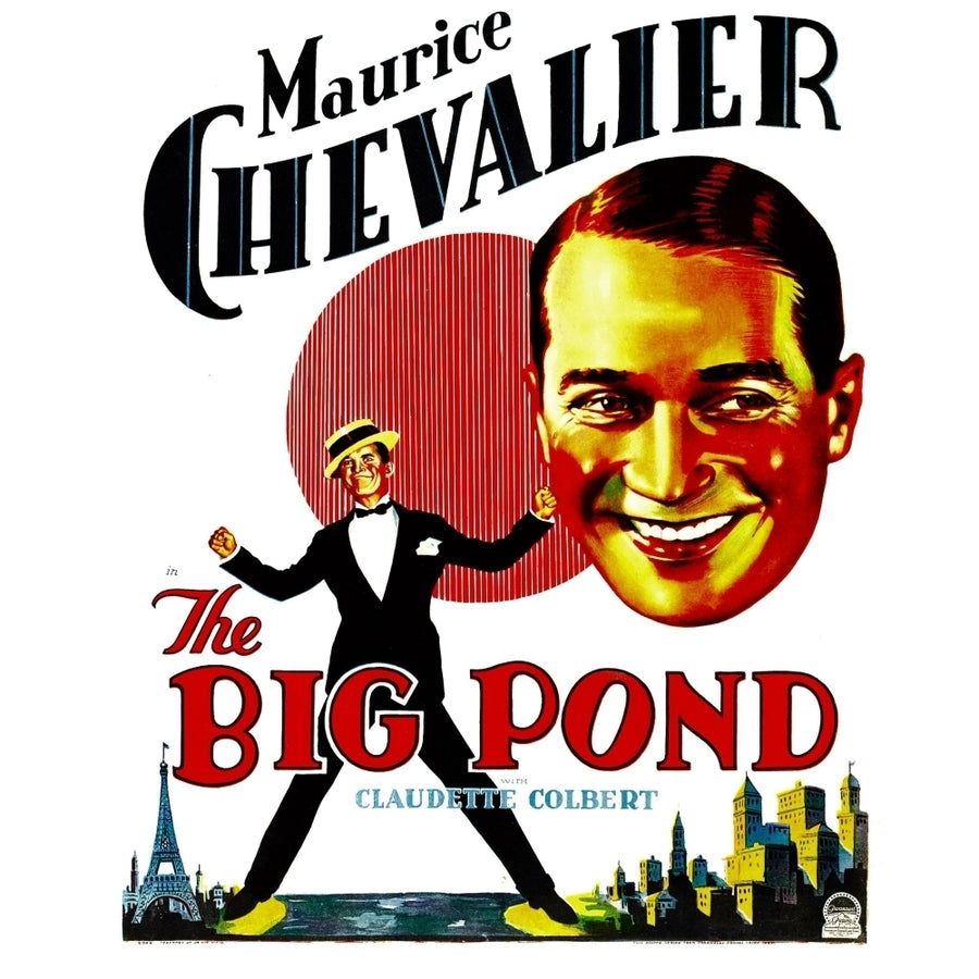 The Big Pond Maurice Chevalier On Window Card 1930. Movie Poster Masterprint Image 1