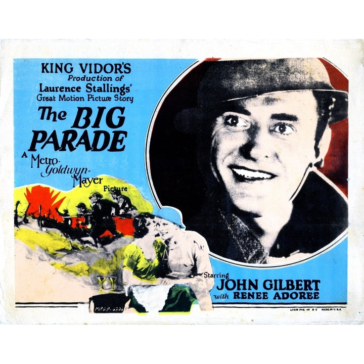 The Big Parade Title Lobbycard John Gilbert 1925. Movie Poster Masterprint Image 1