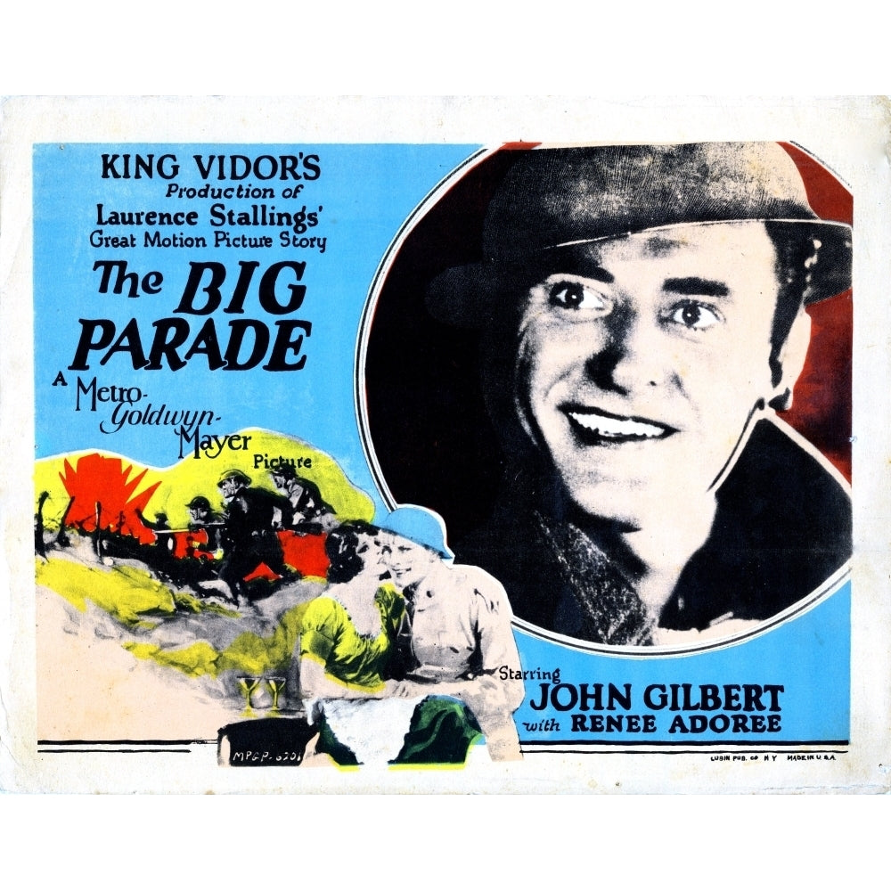 The Big Parade Title Lobbycard John Gilbert 1925. Movie Poster Masterprint Image 2