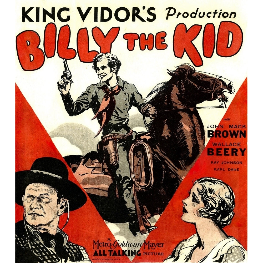 Billy The Kid Movie Poster Masterprint Image 2