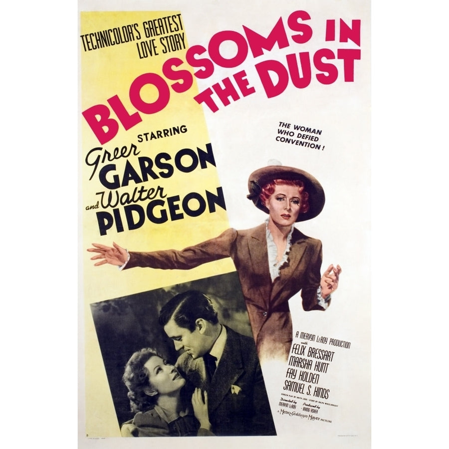 Blossoms In The Dust Greer Garson Walter Pidgeon 1941. Movie Poster Masterprint Image 1