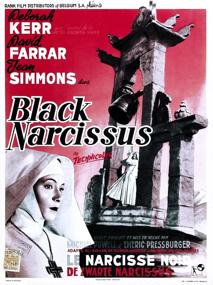 Black Narcissus Belgian Poster Deborah Kerr 1947 Movie Poster Masterprint Image 1