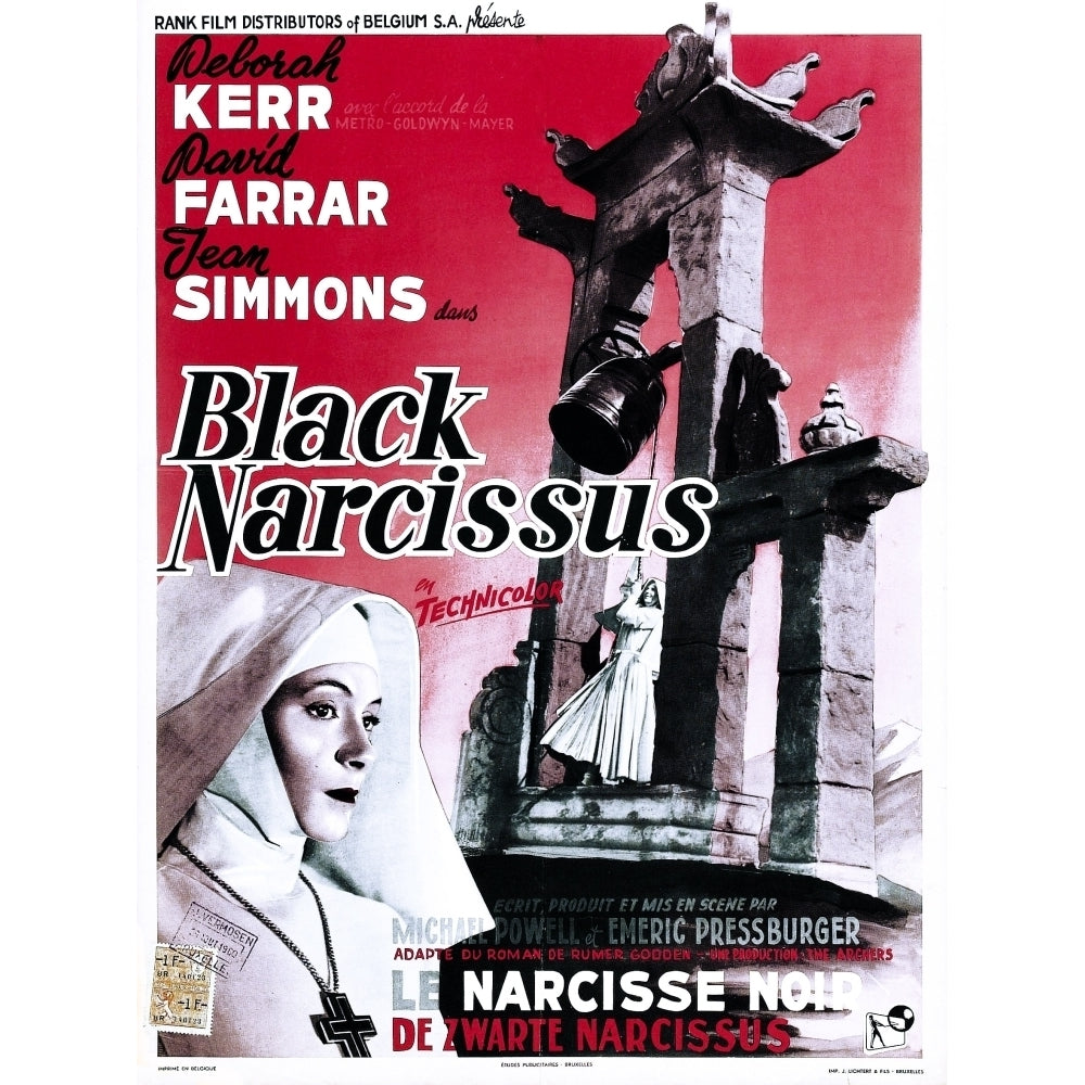 Black Narcissus Belgian Poster Deborah Kerr 1947 Movie Poster Masterprint Image 2