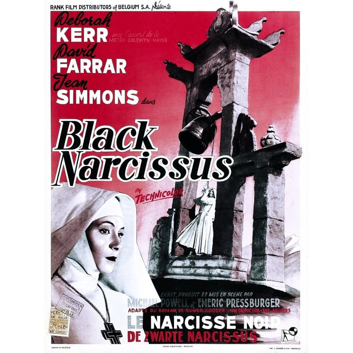 Black Narcissus Belgian Poster Deborah Kerr 1947 Movie Poster Masterprint Image 1