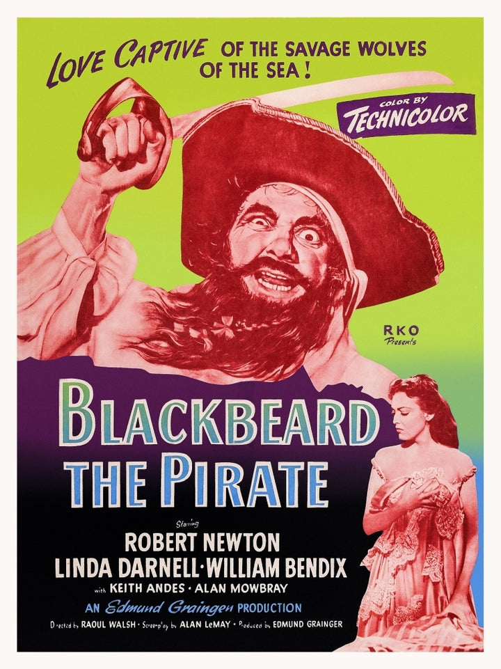 Blackbeard The Pirate U Movie Poster Masterprint Image 1