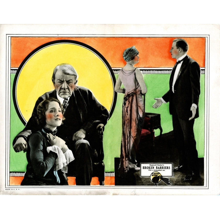 Broken Barriers From Left Norma Shearer George Fawcett Mae Busch James Kirkwood 1924 Movie Poster Masterprint Image 1