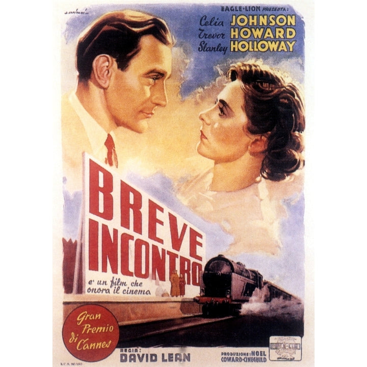 Brief Encounter From Left: Trevor Howard Celia Johnson 1945 Movie Poster Masterprint Image 2