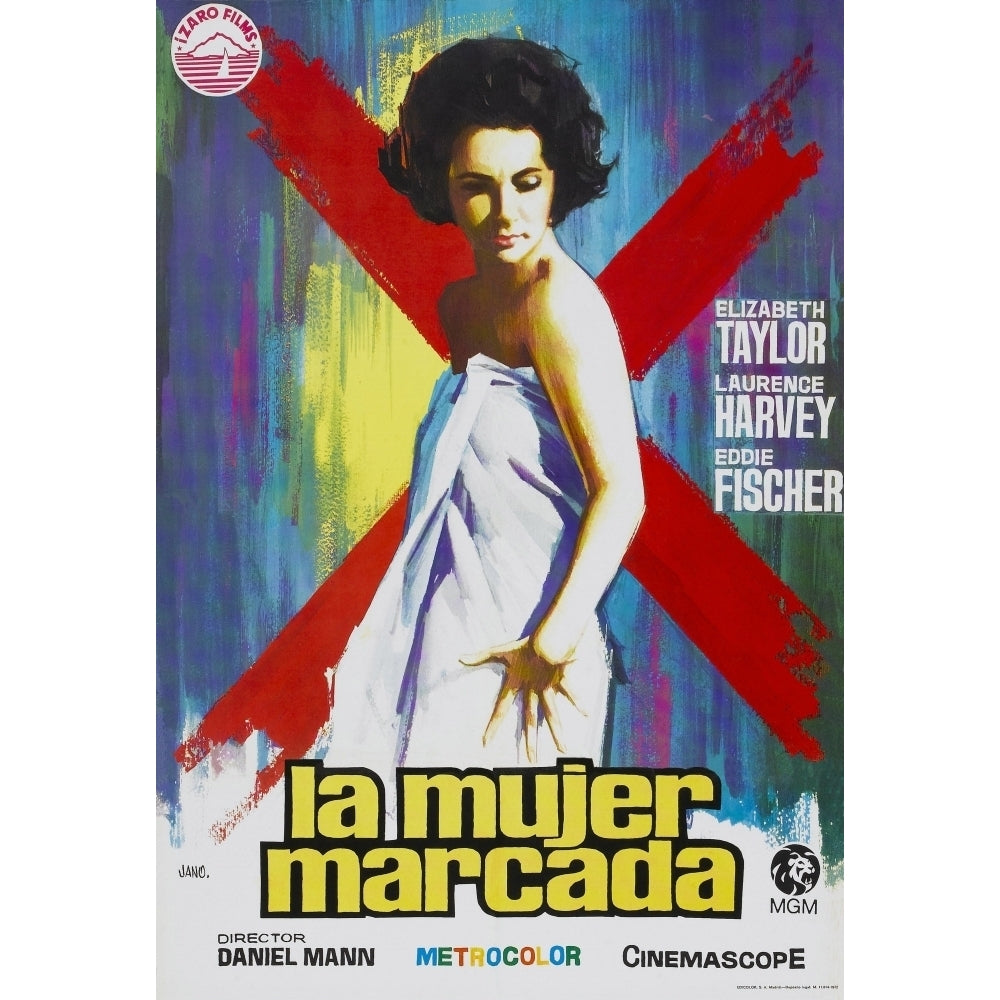 Butterfield 8 Elizabeth Taylor On Spanish Poster Art 1960 Movie Poster Masterprint Image 2