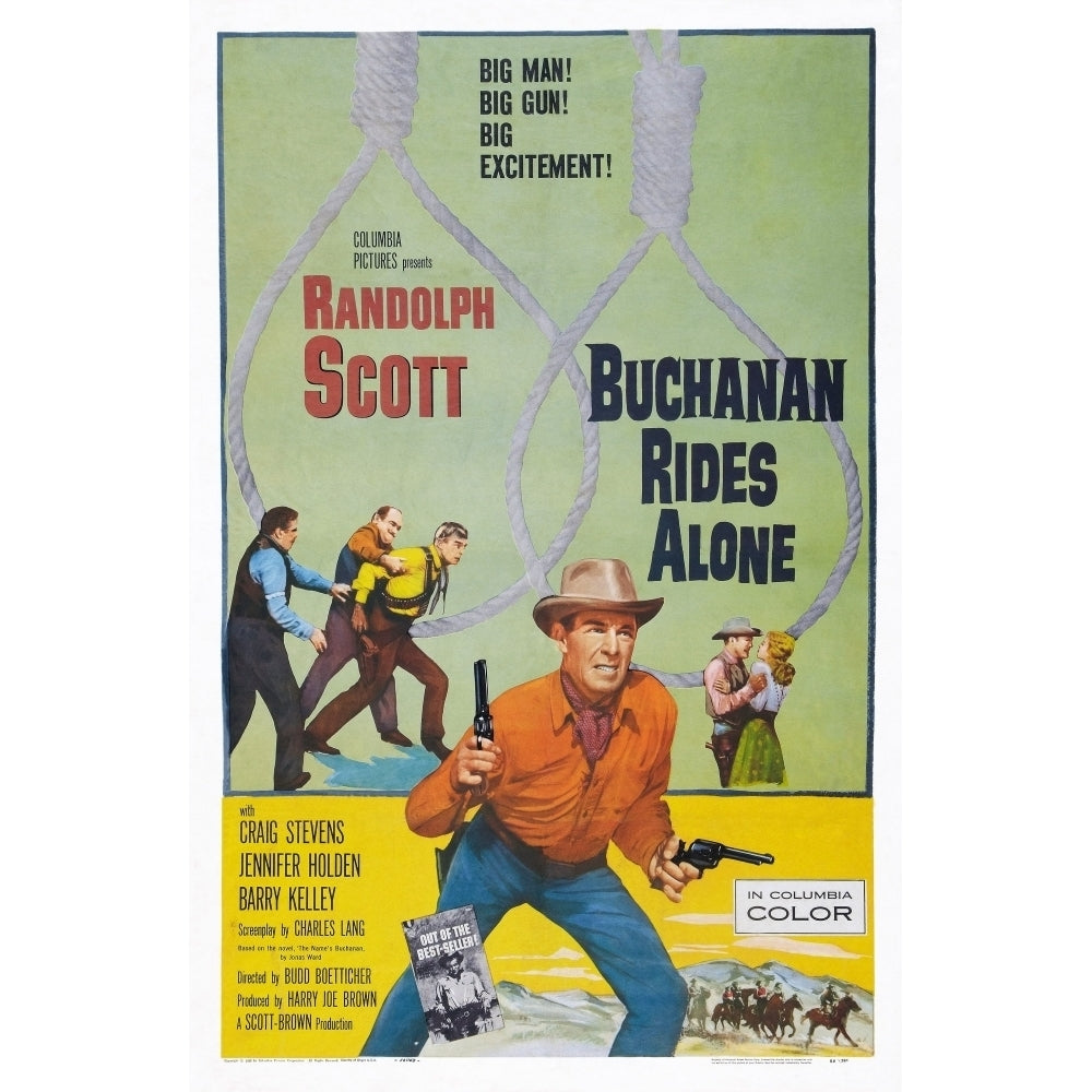 Buchanan Rides Alone Movie Poster Masterprint Image 2