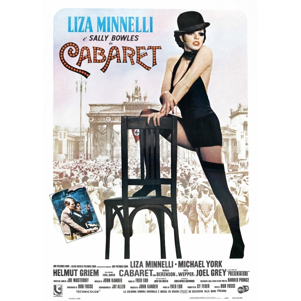 Cabaret Italian Poster Liza Minnelli Inset Photo: Michael York Liza Minnelli 1972 Movie Poster Masterprint Image 2