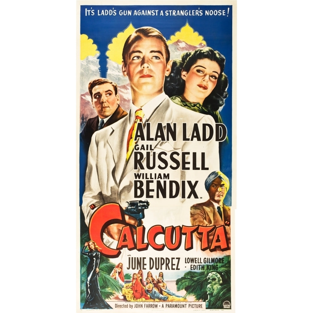 Calcutta L-R: William Bendix Alan Ladd Gail Russell On Us Poster Art 1947. Movie Poster Masterprint Image 1