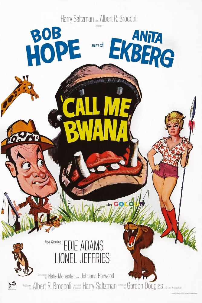 Call Me Bwana British Poster Art From Left: Bob Hope Anita Ekberg 1963 Movie Poster Masterprint Image 1